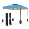 10x10 Pop Up Canopy, Easy Up Canopy Tent, Heavy Duty Tents for Parties, One Person Set Up Event Tent, Turquoise - color: Turquoise, size: 10x10