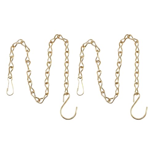 EBOOT 2 Pcs Hanging Chain for Bird Feeders, Planters, Lanterns and Ornaments(35 Inch,Gold) - color: Gold, size: 35 Inch