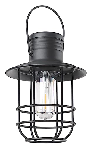 Xodus Innovations BL820-2 Battery-Operated LED Filament Style Lantern Outdoors Either Hanging or Standing , with Your Choice of 4, 6 or 8 Hour Automatic Timer