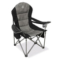 Camping Chairs for Adults,High Back Folding Camp Chair with Cup Holder and Cooler Bag,Heavy Duty Outdoor Lawn Chairs,Perfect for Camping,Hiking,Picnics,and Beach Trips,Black - color: Black