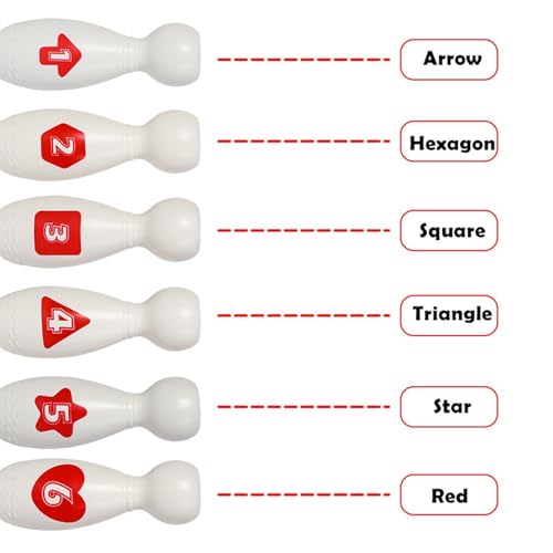 Kids Bowling Set - Outdoor Activity Gear, Vibrant Excitement Station, Reliable Administrative Utility Station, Performance Wrap Tool | for Professional Daily Game Requirement Needs Party Task - color: White