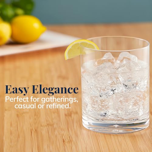 US Acrylic Classic Clear Plastic Reusable Drinking Glasses (Set of 6) 12oz Rocks Cups | BPA-Free Tumblers, Made in USA | Top-Rack Dishwasher Safe - color: Clear, size: Rocks Tumblers