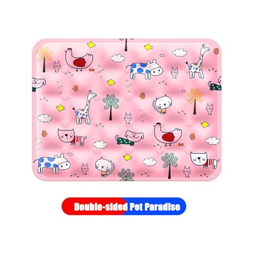 Dog Cooling Pad, Gel-Filled Pet Cooling Mat, Cat Summer Crate Mat, Self Pressure Activated Bed, for Travel, Car Seat, Camping, Outdoor, Indoor, Crate, Floor, Sofa, Kennel