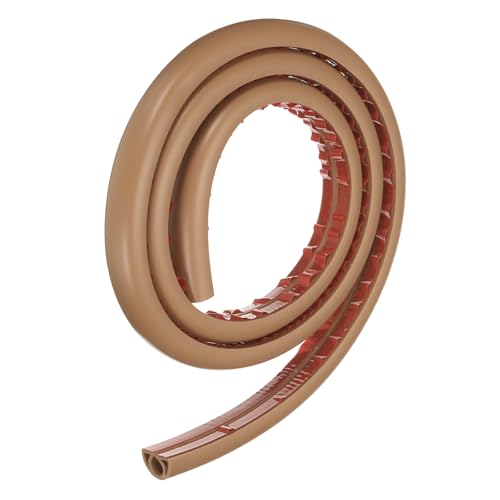 HARFINGTON 4ft Cord Cover Floor W0.3 x H0.3 Inner Channel PVC Hide Extension Cable Floor Wire Hider Wire Covers Protector for Prevent Cable Trips Cables Management, Brown - color: Brown, size: W0.3"xH0.3"x4ft