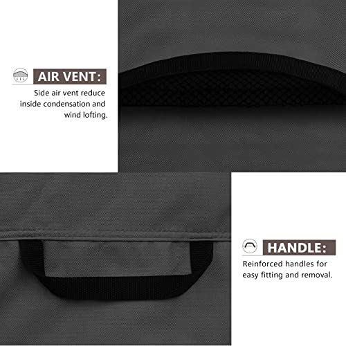 ULTCOVER Waterproof Square Air Conditioner Cover for Outside AC Units Size Upto 36W x 36D x 42H inch, Black - color: Black, size: 36x36x42 inch