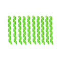 10 Pcs Each 5 Colors Wrap Spiral Bicycle Cable Sleeve Rubber Housing Protector Frame Guard for MTB Bike Shift Brake Line Pipe Anti-Friction Black Red White Green Transparent - color: Green