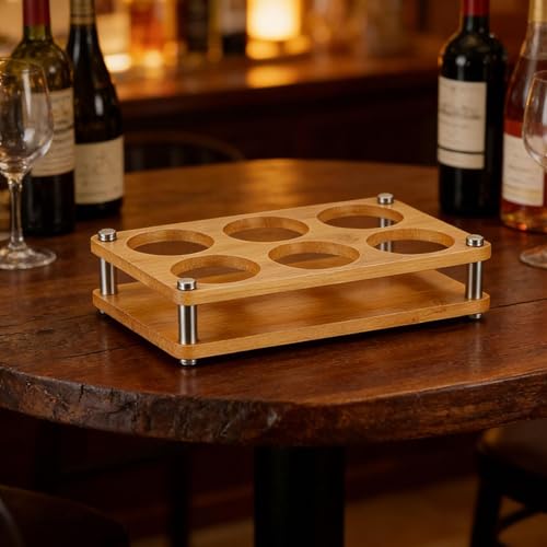 Glass Holder, Wine Drinks Cup Storage Carrier, Drink Cup Storage Holder, Glasses Organizer, L 6 Hole - color: L 6 Hole