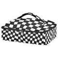 Black and White Checkered Casserole Dish Carrier, Insulated Food Tote Bag for Hot or Cold Dishes, Portable Storage Case for Potluck Picnic Camping Party