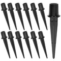 12 Sets Metal Replacement Stakes for Solar Lights, Fits 3/4" Poles / 0.78" ID Solar Path Lights, Ideal for Garden, Lawn, Backyard, Patio & Outdoor Landscape Lamps, 5-3/8" Long - size: Metal-12 Sets