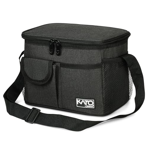 Tirrinia Insulated Lunch Bag for Women Men, Leakproof Lunch Box Containers for Adult, Work, School, Soft Lunchbox for Kids,Boys, Adult Cooler Bag for Picnic Hiking Beach,Black - color: Black, size: Medium -8L