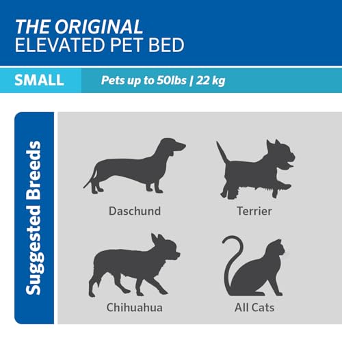 Coolaroo The Original Cooling Elevated Pet Bed, Small, Nutmeg - color: Nutmeg, style: Small Dog Bed