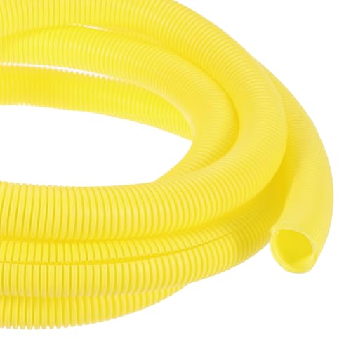 DMiotech 10ft Wire Loom Split Tubing 1/4 Inch(6.5 Mm) ID, Cord Protectors from Pet Flexible Conduit Cable Management for Office, Home, Garden, Yellow - color: Yellow, size: 1/4"-10ft