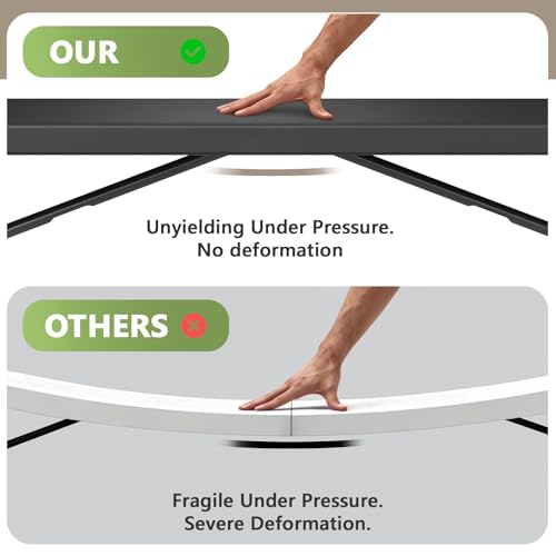 4ft Folding Table 2 Pack, Heavy Duty Plastic Card Table with Foldable Steel Legs, Metal Frame Support up to 400 lb, Portable for Indoor, Outdoor, Picnic, Camping, Dining, Party, Black - color: Black, size: 4FT-2pack