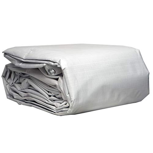 Watershed Innovations HydraTarp 20 Ft. X 30 Ft. Premium Heavy Duty Waterproof Tarp - 18mil Thick - White/Brown Reversible Tarp with D-Rings - size: 20ft x 30ft