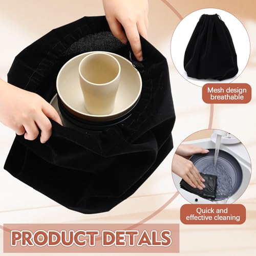 Teenyyou 4 Sets Camping Mess Kits for 4 Person Camping Silverware Set Include Cup, Bowl, Plate, Knife, Spoon, Fork Cutlery Set Unbreakable Wheat Straw Dinnerware Utensils for Travel - color: Dark Color