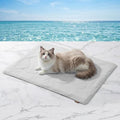 ZOMISIA Premium Cooling Blanket for Small Dogs - Q-MAX>0.5 Cold Breathable Washable Pet Mat, Travel Soft Dog Summer Essentials, Grey, 25"x35" - color: Grey, size: S(25x35")