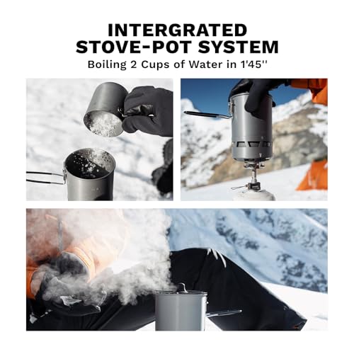 Fire-Maple Petrel Quickboil Pro Ultralight Cooking System – Compact & Fast-Boiling Backpacking Stove Pot Set, Ideal for Hiking, Solo Camping, Travelling, Hunting Trips | Petrel Quickboil Pro System - size: Petrel Quickboil Pro System