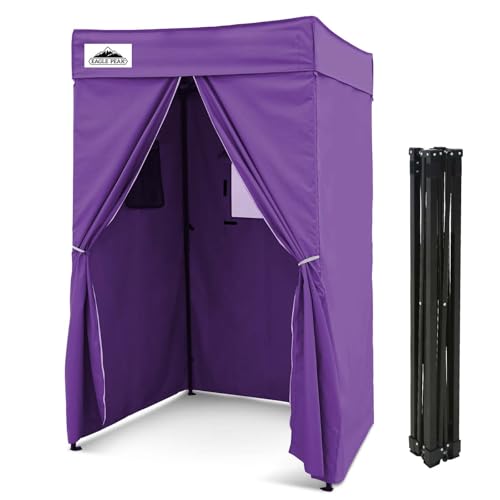 EAGLE PEAK Flex Compact 4x4 Pop-up Canopy Changing Room, Portable Privacy Dressing Room for Indoor Fashion Photoshoots, Camping, or Pool, Purple - color: Purple, size: 4x4 ft