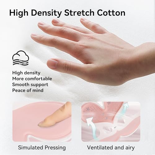 BKT Seat Cushion Chair Ergonomic Office Chair Cushions Lumbar Support for Seat Pillow Ideal for Students Office Workers Nursing Mothers Long Sitting Outdoor Fishing Floor - color: Heart Diamond Version L-coral Pink