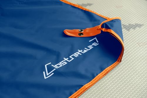 Clostnature Tent Footprint - Waterproof Camping Tarp, Heavy Duty Tent Floor Saver, Ultralight Ground Sheet Mat for Hiking, Backpacking, Hammock, Beach - Storage Bag Included - color: Blue, size: 87'' x 32''