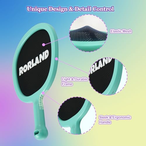 Racquet Paddle Bouncy Ball Play Set for Kids Adults Family Activities Rackets, Indoor Outdoor Play Games,Children’s Pool Beach Sport Toys(with 4 Balls) - color: 3