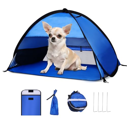 Beach Sun Shelters, Instant Sun Shade Canopy Head PopUp Canopy Automatic Shade Tent for Camping, Portable Windproof Waterproof with Mobile Phone Stand with Tent Nails, with Breathable Mesh, 80cm - color: Blue-Breathable-31.5in