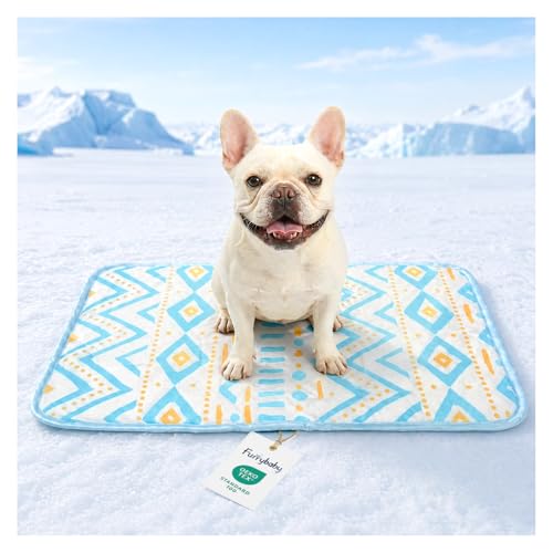 Dog Cooling Mat for Dogs & Cats, Soft Breathable Cooling Pad for Dog Bed, 30"x20" Self Cooling Crate Mat for Dogs, No Gel Washable Non-Slip Pet Cooling Mat Indoor Outdoor, Bohemia - color: Bohemia, size: 30"x20"(Medium)