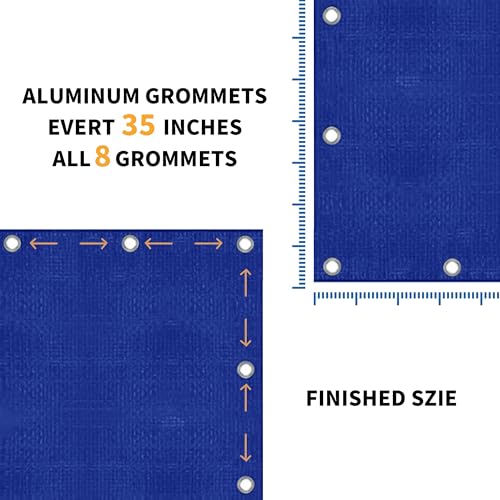 TARPAL 6x8 Feet Blue Tarp Waterproof 5mil Small tarps Multipurpose Protective Cover All Purpose Poly Tarps Cover for Firewood,Camping,Tent,Outdoor Furniture - color: Blue, size: 6x8 Feet-Finished size