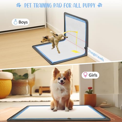 Colingmill Dog Pee Pad Holder 24 x 35 Inch Silicone Puppy Pee Pads Holder for Dog Wee WeeTraining with High Edge Leakproof for Floor Protect Fit Disposable and Washable Pads