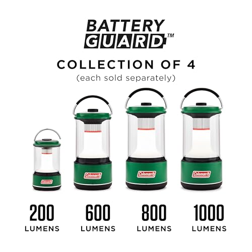 Coleman LED Lantern with Enhanced Battery Protection, Water-Resistant, Batteries Last up to 25% Longer Than Other Lanterns, Great for Camping, Power Outage, Emergencies, & More - style: 1000 Lumens