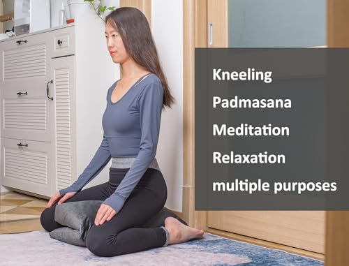 Meditation Cushion,Velvet Meditation Pillow and Zabuton 2-in-1 Portable Design(50 * 70CM). (Dark Gray, Service H：9cm) - color: Dark Gray