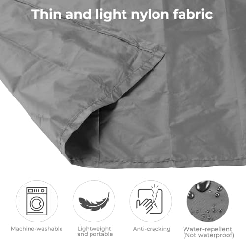 Pocket Picnic Blanket for 1-2 Persons, 43x55 in - Sandproof & Waterproof, Ultra-Light 2.5oz Travel Mat for Outdoor Beach Hiking Camping (Gray) - color: A Grey (Black Pack), size: 1-2persons（43.3x55.12″)