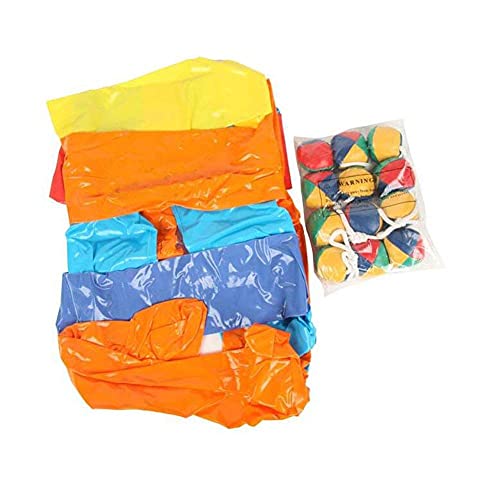 The Dreidel Company Inflatable Ladder Ball Game, 7 Piece Set, 25" x 38" x 38" Inflated
