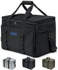 Soft Insulated Cooler Bag Collapsible Large Travel Coolers Soft Sided Coolers Ice Chest, Leakproof, Waterproof - color: black