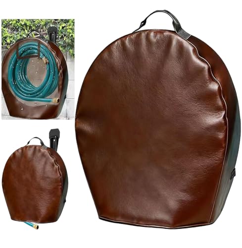 Garden Wall Hose Cover - for Garden Hose 5/8 in. x 50-100ft, Waterproof,Sun-Proof,Dustproof,Leather, Hose covers for outside