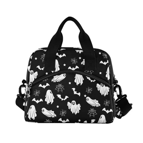 Skull Gothic Insulated Lunch Bag Reusable Lunch Tote Bag Cooler Bag for Women Men Adult Lunch Box with Adjustable Shoulder Strap Leakproof Lunch Bag for Work School Picnic Camping - color: color-1