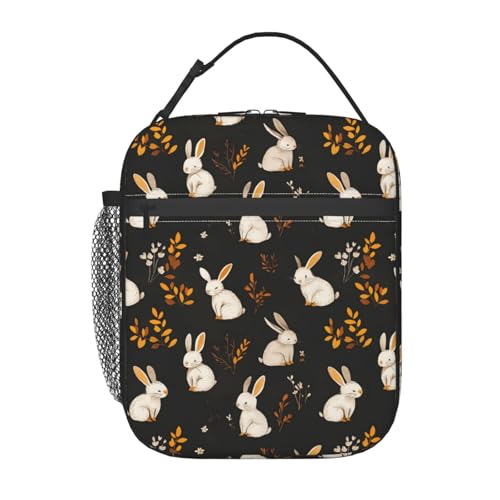 Bunny Lunch Box for Women Kids Girls Men Insulated Lunch Bag Lunchbox Adults Lunch Tote Bags Reusable Cooler for Work Office School Picnic Travel - color: Bunny01