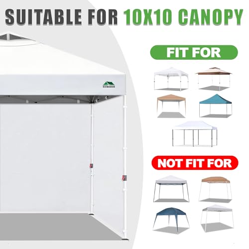 Canopy Sidewalls for 10x10 Pop Up Canopy 99% UV Protection, Waterproof, 3 Pcs Sidewalls Only,(Dark Khaki) - color: Dark Khaki, size: 10X10