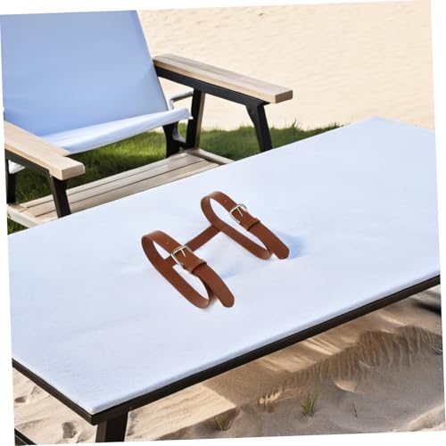 Outdoor Picnic Blanket Carry Strap with Handle, Heavy-duty Brown Bedroll Strap and Yoga Mat Carrier for Camping, Travel, and Outdoor Activities