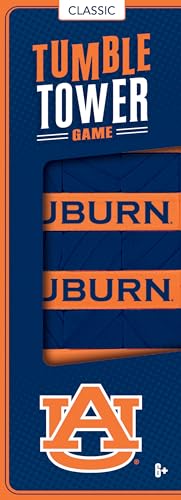 Baby Fanatic MasterPieces Game Day - NCAA Auburn Tigers - Officially Licensed Tumble Tower, Real Wood Blocks - style: Auburn Tigers