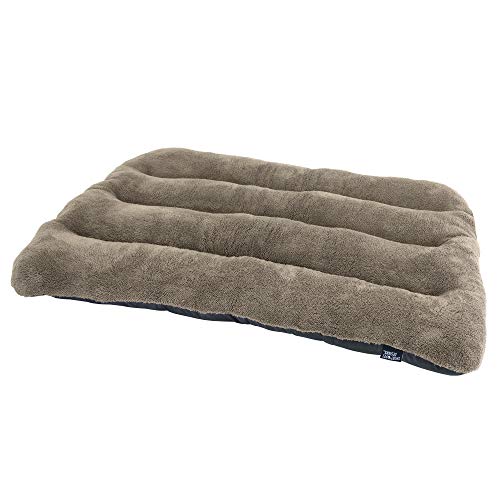 SportPet Designs Waterproof Pet Bed with Non Skid Bottom Fits Plastic Dog Kennel, 33 inch (CM-0353-CS01), Light brown - color: XL - 33"