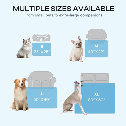 Luciphia Premium Cooling Dog Blanket Washable Q-MAX>0.5 Small Medium Large Pet Mat Puppy Cat Self-Cooling Soft Breathable Calming Throw for Sofa Crate Bed (Light Blue,60x80 inches) - color: Light Blue, size: 60x80 inches