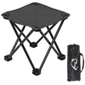 Wind Tour Portable Folding Camping Stool Outdoor Camping Lightweight Samll Chair for Fishing Hiking Gardening and Beach with Carry Bag (13.0”X13.0” Large Black -1) - color: 13.0”x13.0” Large Black -1