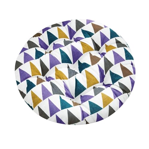 Boho Round Chair Cushion 16" Soft Thick Seat Cushion Outdoor Bistro Floor Sofa Pads Colorful Leaf Ergonomic Support Cushions for Dining Chairs, Garden Patio, Home, Office Car - color: C