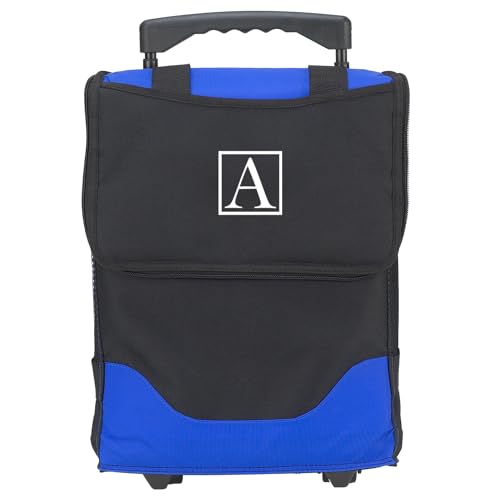 Picnic at Ascot Personalized Monogrammed 32 Can Collapsible Rolling Insulated Cooler- Designed & Quality Approved in The USA - style: Letter - A
