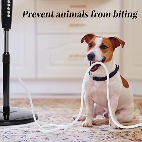 30ft Dog Cat Cord Protector Electric Wires Covers Wire Loom Tubing Protect Wires from Rabbits, Cats and Other Pets White - color: White, size: 30ft