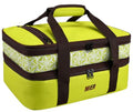 MIER Insulated Double Casserole Carrier Bag Fits 9 x 13 Inches Baking Dish, Casserole Dish, Expandable by Mid Zipper, Grass Green - color: Grass Green