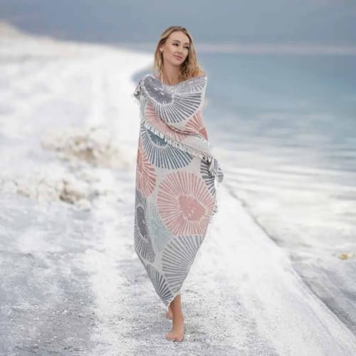 BAGNO MILANO Beach Towels Organic Turkish Cotton Soft, Quick Dry Oversized Turkish Towel Throw Blanket for Beach, Yoga, Spa, Pool (Orange, Beach Towel) - color: Orange