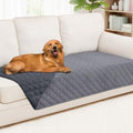 Smiry Waterproof Dog Bed Cover Pet Blanket, Soft Washable Dog Blanket for Furniture Bed Couch Sofa Reversible, Checkered (40"x90", Grey/Dark Grey) - color: Grey/Dark Grey, size: 40x90 Inch