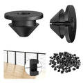 100 Pack Cable Railing Rubber Grommets, Black Protector Sleeve for 1/8" 5/32" 3/16" Cables for Metal Cable Railing Posts, Cable Railing Protector Sleeve Grommet, MY26 - size: Level